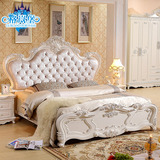 欧式套房成套卧室家具组合套装法式实木婚床衣柜床头柜公主六件套