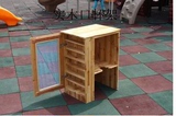 新款幼儿园木质口杯架 儿童家具组合储物柜 茶水桶整理柜置物架