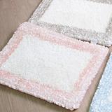 韩国代购 公主家居正品 浪漫粉色玫瑰花边婚庆 卧室隔凉地毯 脚垫