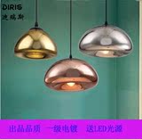设计师Tom Dixon黄铜碗玻璃吊灯现代创意餐厅酒吧吧台咖啡厅灯
