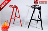北欧宜家创意时尚铁艺酒吧椅子吧台椅简约个性休闲前台椅高脚凳