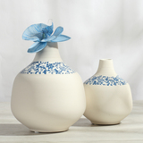青花陶瓷花瓶摆件插花瓶创意家居饰品白色小花瓶现代艺术装饰花瓶