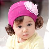 韩版发夹头饰公主发箍毛线发圈宝宝假发发带婴儿童周岁拍照发饰