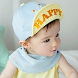 韩国进口正品代购婴儿童夏季遮太阳帽子宝宝刺绣皇冠软帽檐鸭舌帽