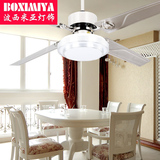 波西米亚餐厅铁叶吊扇灯欧式仿古简约时尚电风扇灯饰现代卧室灯具