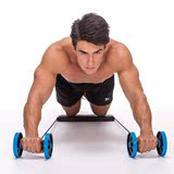 多功能健腹轮锻炼健身器材家用哑铃拉绳扭腰收腹健身滚轮腹肌巨轮