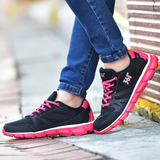 361度女鞋 正品运动鞋夏季新款361跑步鞋网鞋透气黑粉色旅游鞋