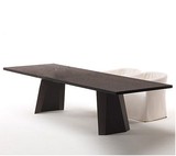 美式实木餐桌复古铁艺办公桌原木会议桌简易电脑桌北欧设计师书桌