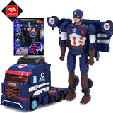 变形玩具金刚4美国队长大号汽车机器人模型钢铁侠男孩儿童玩具
