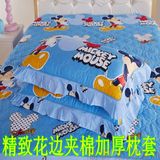 韩版全棉夹棉加厚保暖床裙纯棉儿童1.5 1.8米单件卡通床罩床盖