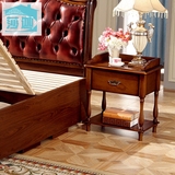 实木床头柜简约现代全实木特价储物柜创意卧室边柜整装美式