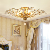 美式水晶吊灯树枝型蜡烛灯饰地中海餐厅卧室书房创意个性灯具2221