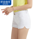 春季女士休闲白色短裤女夏2016新款显瘦热裤修身韩版潮弹力薄款