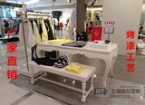 新款服装店欧式烤漆中岛柜展示台流水台展示桌陈列桌置物台高低桌