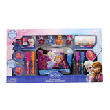 迪士尼艾莎公主冰雪奇缘儿童化妆箱化妆品盒彩妆套装女孩玩具礼品