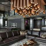 [米盧灯饰-天籁]设计师艺术创意灯具酒店客厅卧室北欧实木吸顶灯