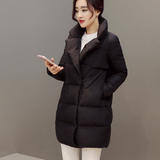 面包服女棉服韩国中长款2015冬装新款韩版加厚宽松显瘦棉袄外套潮