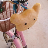 前置座椅防护装置 防撞头 宝宝防碰头可爱毛绒防撞垫电动自行车车