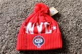 美国M&N 2015NBA 全明星 NYC 红色冬帽 冷帽 毛线针织帽 现货包邮