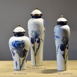 欧式奢华宫廷花器花瓶家居装饰品样板间软装艺术品工艺品陶瓷摆件