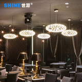 世源Moooi Raimond创意个性宜家餐厅简约花火椭圆LED吊灯PL6063