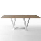 欧式餐桌椅组合现代简约原木异形拼接做旧复古创意休闲桌新款包邮
