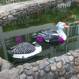 花园园林景观水池装饰 树脂仿真鸭子摆件浮水鸳鸯戏水 结婚礼物
