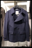 杰克琼斯 2013专柜正品代购 双排扣中长款毛呢大衣外套 213327001