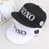 新款春夏棒球EXO组合鸭舌帽 XOXO平沿帽 棉麻男女嘻哈帽遮阳板帽