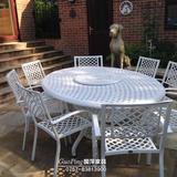 PC074户外家具铸铝桌椅公园椅阳台园林欧式长椅休闲室外椅 包邮