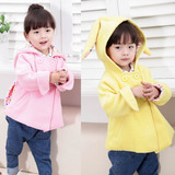 童装春装新款韩版女童1-2-3岁女宝宝呢子大衣婴幼儿上衣女孩外套
