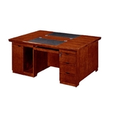 双人办公桌双面台写字台电脑桌贴实木皮经理桌老板桌职员桌1.6米4