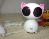 包邮酷猫迷你小音箱台式电脑USB音响卡通可爱单个手机低音炮音箱