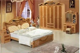 欧式实木家具套装仿古卧室成套家具六件套房衣柜床梳妆台套餐组合