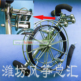 潍坊风筝轮 高档不锈钢轮附身背带轮 6导线轮带闸刹车
