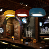 loft工业风彩色轮胎吊灯创意个性餐厅咖啡厅酒吧台复古服装店装饰