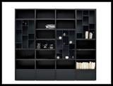 黑色板式书柜书橱简约现代书柜书架抽屉书柜特价爆款定制上海直销