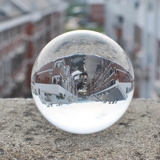 100mm水晶球白色透明K9玻璃球 拍照摄影道具魔术杂技表演家居摆件