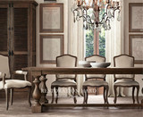 美式乡村北欧咖啡茶餐厅桌椅实木家具餐桌原木复古办公桌会议书桌