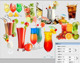 高清psd分层水果果汁饮料水果杯饮品海报广告设计后期PS素材