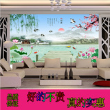 大型壁画 自然风景旭日东升亿江南 电视沙发客厅背景墙墙纸 壁画