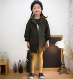 韩国女童装呢子大衣加厚中大童毛呢外套羊毛加厚不起球2016冬装款