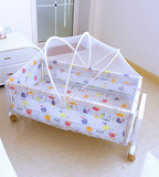 厂家直销批发婴儿小摇床工字摇篮床买一赠二 支持代发货 品质保证