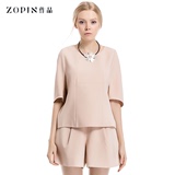 Zopin作品 2015春季新款女装宽松蝙蝠袖上衣圆领T恤 女Z1411B007