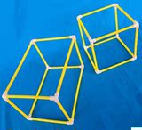 长方体正方体框架模型 小学数学教学仪器 立体几何边长 棱长教具