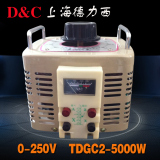 上海德力西单相调压器5KW220V接触式调压器TDGC2-5KVA全铜0-250V