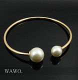 【WAWO】欧美外贸原单大牌正品饰品 夸张质感超大颗珍珠 潮女项圈