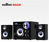 welllon/惠隆 wl-20s 木质音箱 电脑/DVD音响多媒体2.1有源低音炮