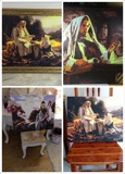 [转卖]数字油画耶稣传教救世主DIY手绘基督教人物上帝装饰画