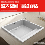 正方形嵌入式浴缸/1.8米/镶嵌式简易大浴缸/按摩缸冲浪缸恒温002